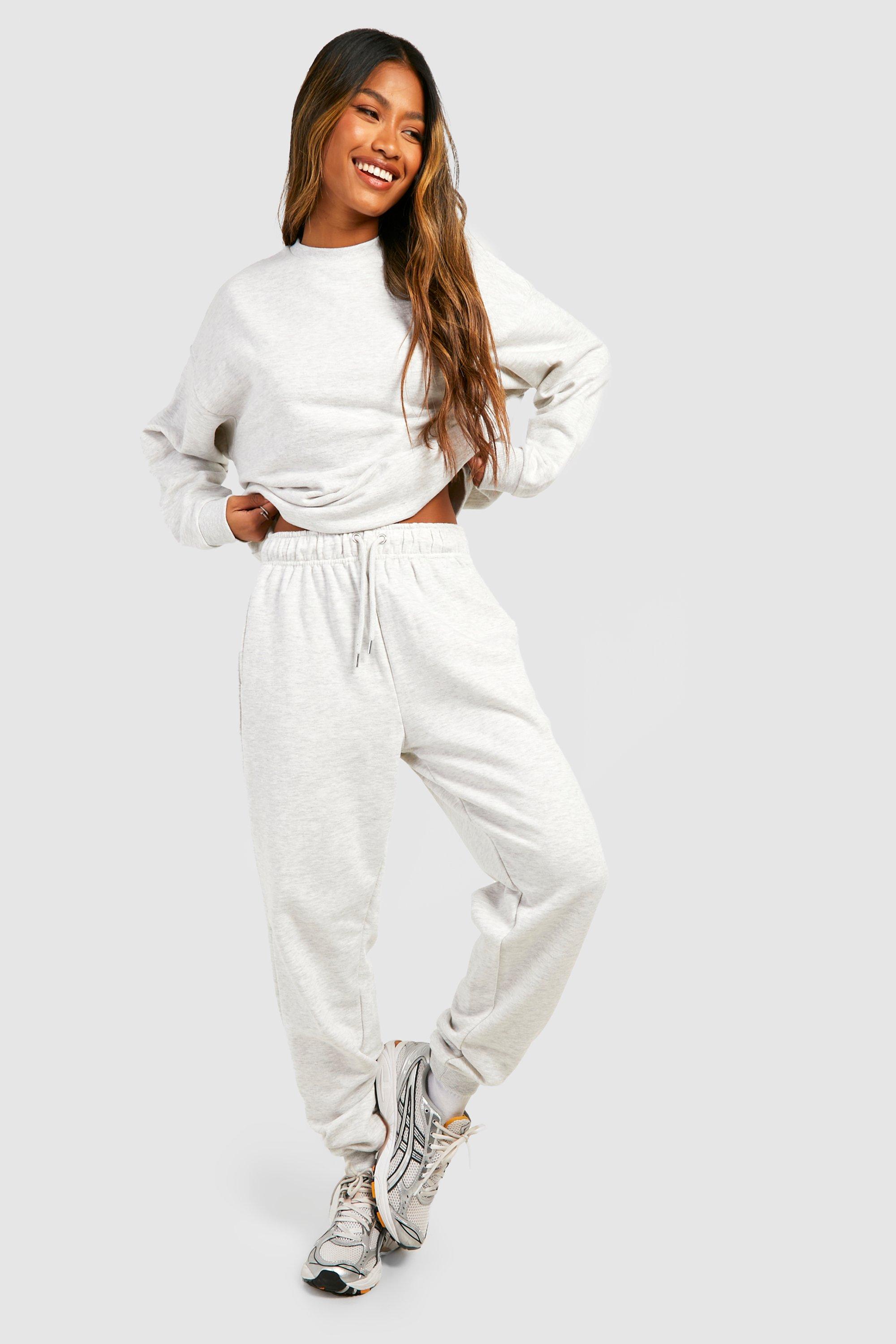 Boohoo store white joggers